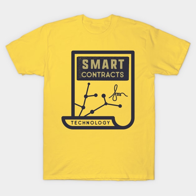 Smart Contract Technology T-Shirt by CryptoTextile